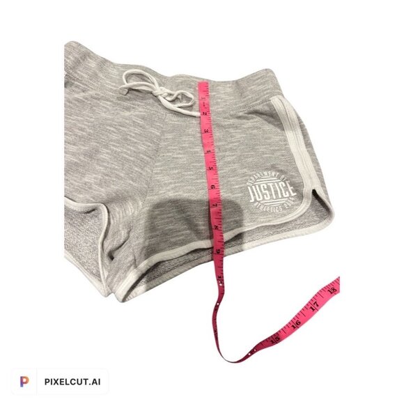 Justice Girls Grey Shorts Size 10 - Picture 4 of 6